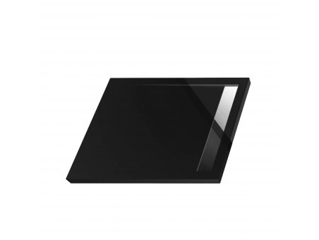 Duschwanne Rechteck West New 110x90 Schwarz, Glatt | Ablaufgarnitur im SET!