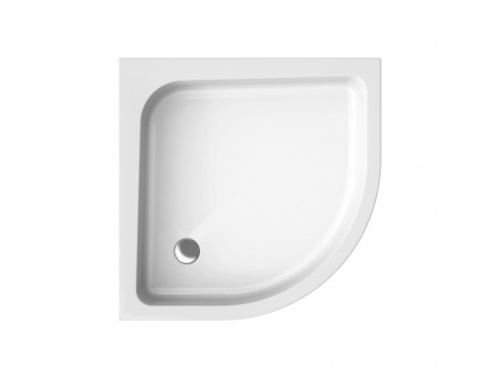 Duschwanne Halbrund Pako 90x90x12 | Ablaufgarnitur & Füße im SET!