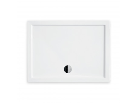 Duschwanne Rechteck Alpinas 120x80 | Ablaufgarnitur im SET!