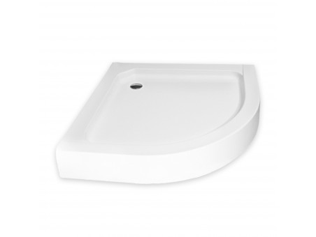 Duschwanne Halbrund Alexo 90x90 | Ablaufgarnitur & Füße im SET!