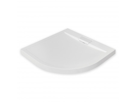 Duschwanne Halbrund Axim Slim 80x80 | Ablaufgarnitur im SET!