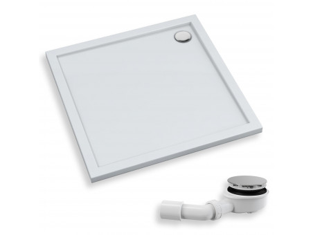 Duschwanne Viereck Caspar New 100x100 | Ablaufgarnitur im SET !