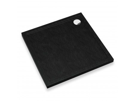 Duschwanne Viereck Caspar New 80x80 Schwarz | Ablaufgarnitur im SET !