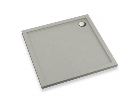 Duschwanne Viereck Caspar New 90x90 Zement | Ablaufgarnitur im SET !