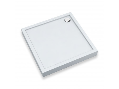 Duschwanne Viereck Competia New 90x90x12 | Ablaufgarnitur im SET !