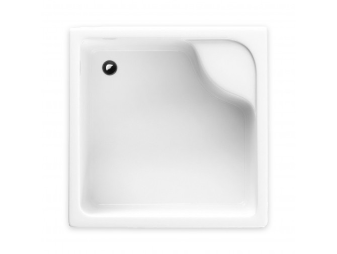 Duschwanne Viereck Doris 90x90 | Ablaufgarnitur & Füße im SET !