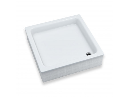 Duschwanne Viereck Grawello 90x90x26 | Ablaufgarnitur im SET !