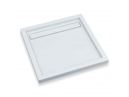 Duschwanne Viereck Camparo 100x100x6,5 | Ablaufgarnitur im SET !