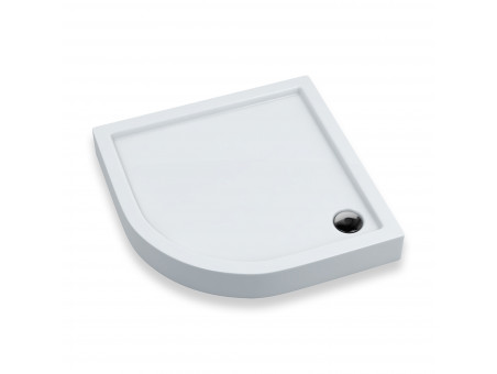 Duschwanne Halbrund Competia 80x80x14 | Ablaufgarnitur im SET!