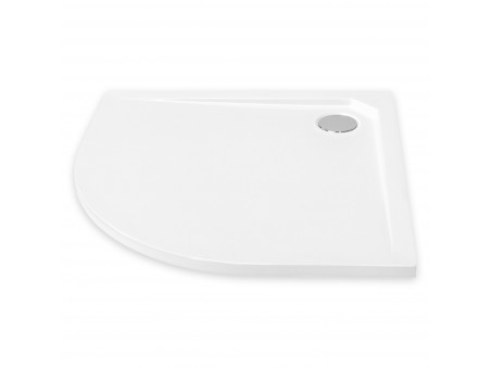 Duschwanne Halbrund Asco 90x90 Mineral | Ablaufgarnitur im SET!