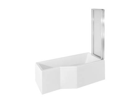 Duschwand 3-teilig Ambition Premium III 130x140 Gehärtetes Glas 4 mm