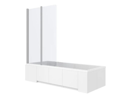 Duschwand 2-teilig Agat 100x140 Gehärtetes Glas 5 mm