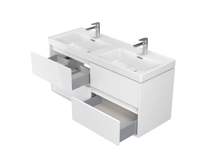 Badmöbel Set Badezimmerschrank mit...
