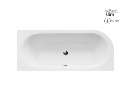 Badewanne Eckwanne Avita Slim 170x75 Rechts Rand 15 mm | Ablauf Viega & Füße GRATIS !