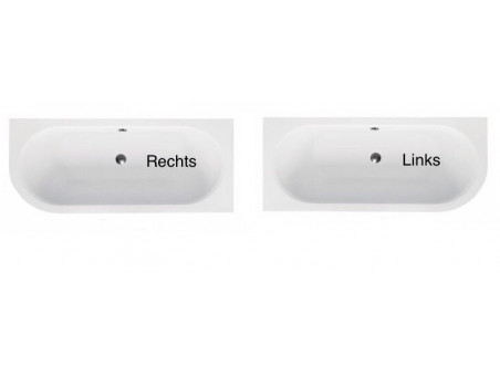Badewanne Eckwanne Avita Slim 170x75 Rechts Rand 15 mm | Ablauf Viega & Füße GRATIS !