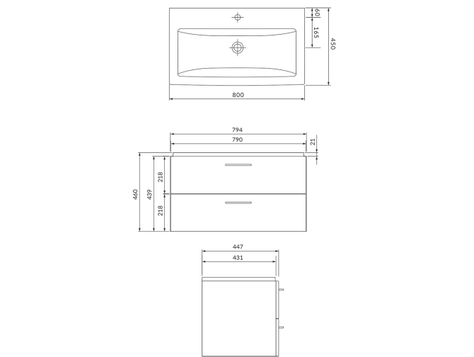 Badmöbel Set Badezimmerschrank mit...