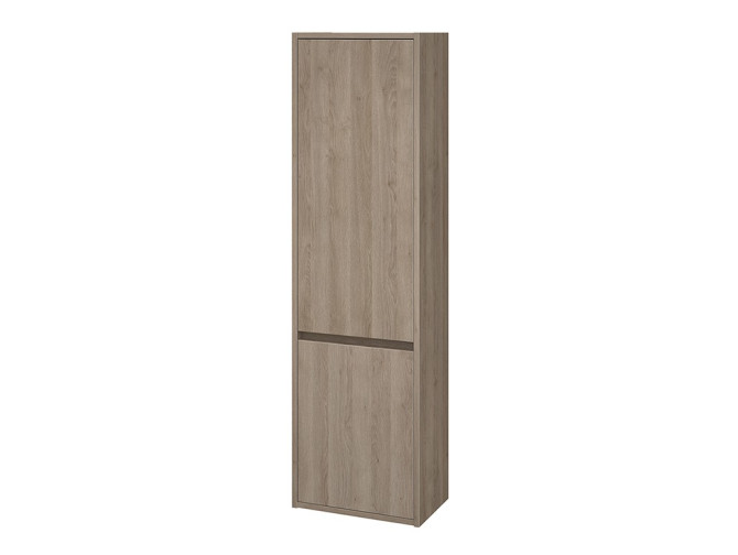 Badezimmer Hochhängeschrank Hochschrank mit 2-Türen CREAZ 140x40x25 Eiche