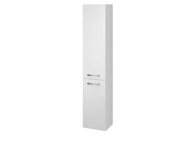 Badezimmer Hochhängeschrank Hochschrank mit 2-Türen LARAZ 150x30x25 Weiß