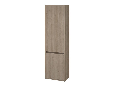 Badmöbel Set CREAZ 40 Waschbecken-Unterschrank mit Hochschrank 140x40x25, 2-Türen, Eiche