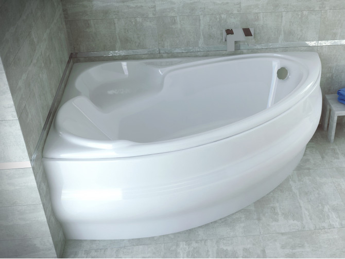 Badewanne Eckwanne Finezja 140x95 Links | Ablauf Viega & Füße GRATIS !