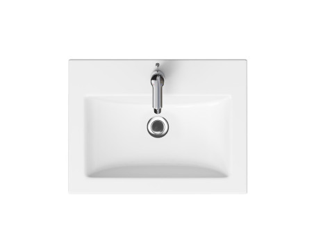 Badmöbel Set LARAZ COMO 60 Waschbecken-Unterschrank mit Hochschrank 150x30x25, 2-Türen, Grau