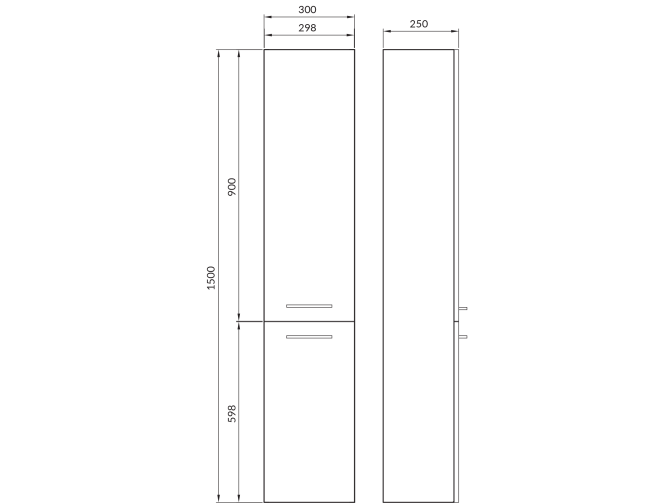 Badmöbel Set LARAZ MILLE SLIM 60... Badmöbel Set LARAZ MILLE SLIM 60...