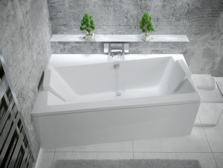 Badewanne Eckwanne Infinityz 150x90 Links | Ablauf Viega & Füße GRATIS !