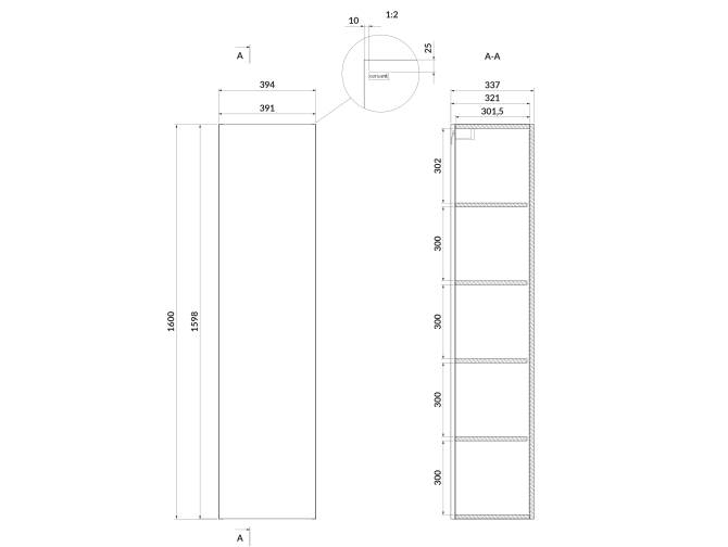 Badmöbel Set LARGA 50...