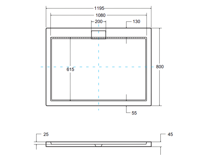 Duschwanne Rechteck Axim Slim 120x80... Duschwanne Rechteck Axim Slim 120x80...