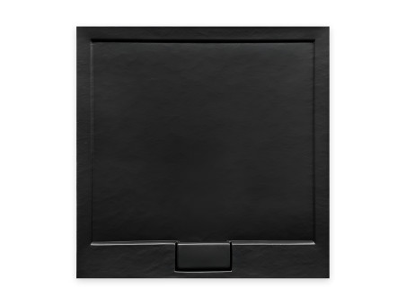 Duschwanne Viereck Axim 90x90 Schwarz, Steinoptik | Ablaufgarnitur im SET !