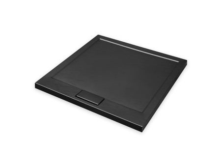 Duschwanne Viereck Axim 90x90 Schwarz, Steinoptik | Ablaufgarnitur im SET !