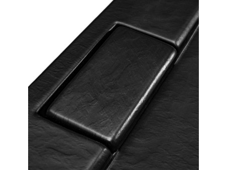 Duschwanne Viereck Axim 90x90 Schwarz, Steinoptik | Ablaufgarnitur im SET !