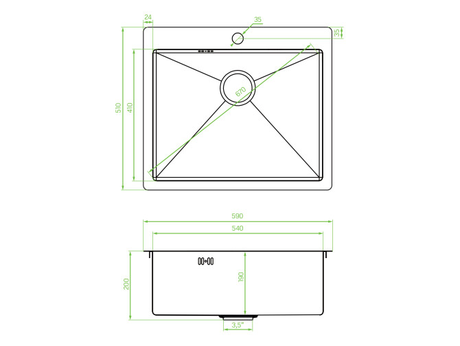 Edelstahlspüle in Graphit MARMARA... Edelstahlspüle in Graphit MARMARA...