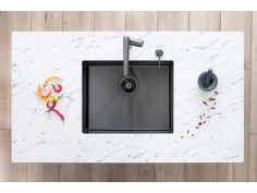 Edelstahlspüle in Graphit... 2