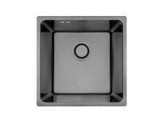 Edelstahlspüle in Graphit...