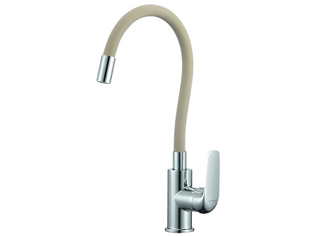 SET Spültischarmatur und Granitspüle 1-Becken in Beige BARBADOS 76x44 mit Ablaufplatte | Siphon im SET!