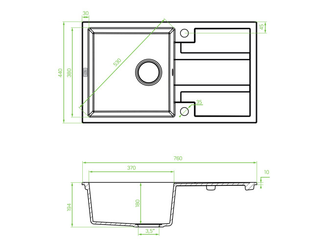 SET Spültischarmatur und Granitspüle... SET Spültischarmatur und Granitspüle...