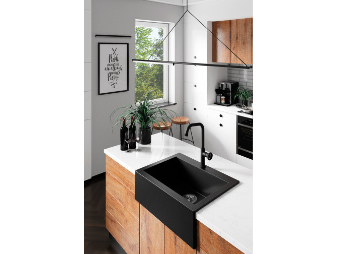 Granitspüle mit Schürze 1-Becken in...