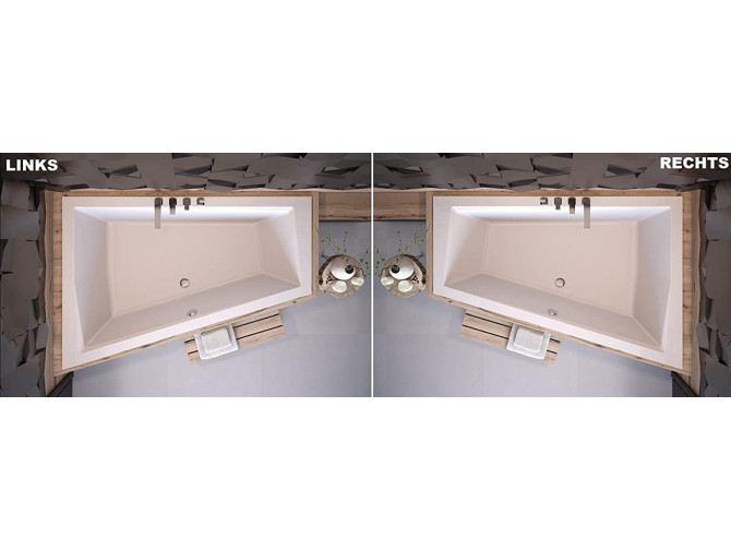 Badewanne Eckwanne Intimas 170x125...