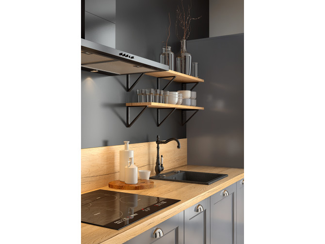 Granitspüle 1-Becken in Schwarz T.III...