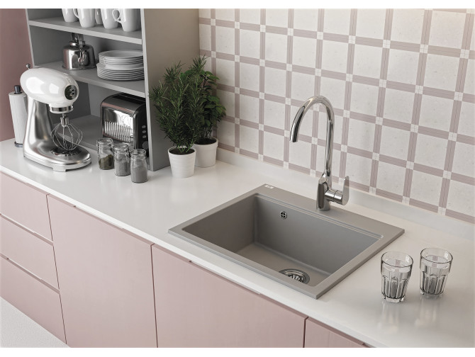 Granitspüle 1-Becken in Grau TAU... Granitspüle 1-Becken in Grau TAU...