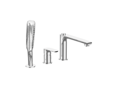 Badewannenarmatur in Silber...