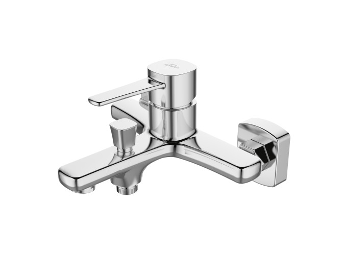 Badewannenarmatur Silber GLAMOUR Wasserhahn Wannenarmatur