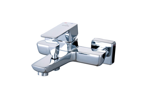 Badewannenarmatur Silber NYKS Wasserhahn Wannenarmatur