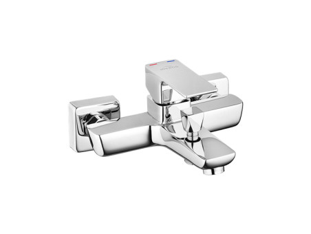 Badewannenarmatur Silber NYKS Wasserhahn Wannenarmatur