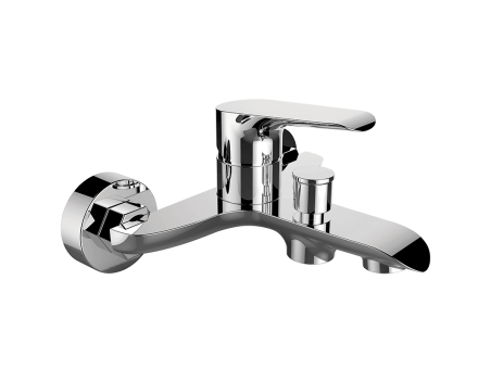 Badewannenarmatur in Silber ALEA Badarmatur Wannenbatterie
