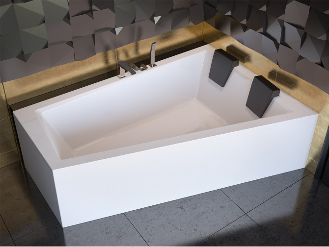 Badewanne Eckwanne Intimas 170x125 Rechts | Ablauf Viega & Füße GRATIS !