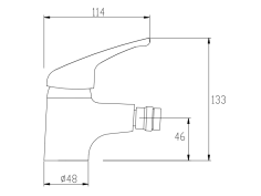 Bidetarmatur Silber PEREA... 2