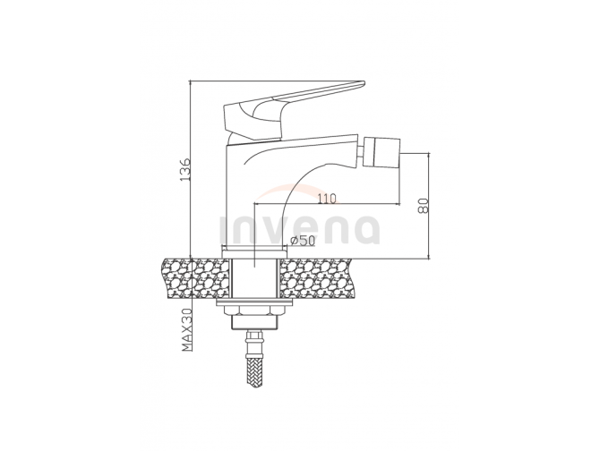 Bidetarmatur Silber DOKOS Wasserhahn... Bidetarmatur Silber DOKOS Wasserhahn...