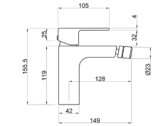 Bidetarmatur Silber NYKS... 2